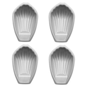 BM1067 Shell Shaped Non-stick Cake Mold Kitchen Biscuit Pan Baking Mold, Specification: 4pcs Shell