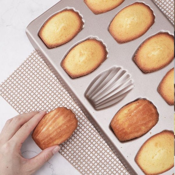 BM1067 Shell Shaped Non-stick Cake Mold Kitchen Biscuit Pan Baking Mold, Specification: 4pcs Shell - Image 2