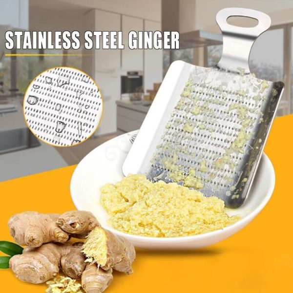 KS1001 Thicken Stainless Steel Ginger Garlic Vegetable Puree Grinder, Specification: Spoon - Image 5