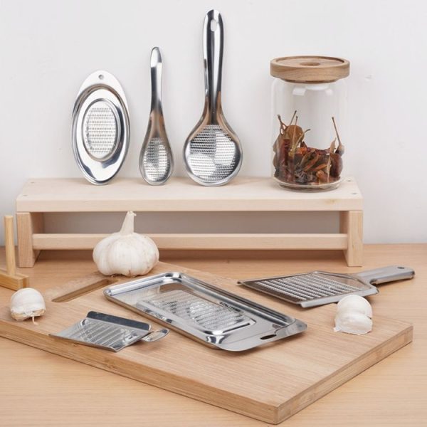 KS1001 Thicken Stainless Steel Ginger Garlic Vegetable Puree Grinder, Specification: Spoon - Image 6
