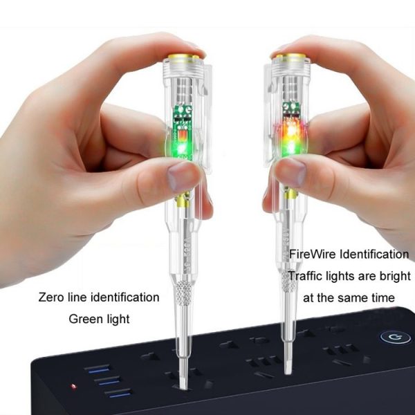 Multi-Functional High-Brightness Color Light Intelligent Sensor On-Off Electroscope Pen (With Packaging) - Image 2