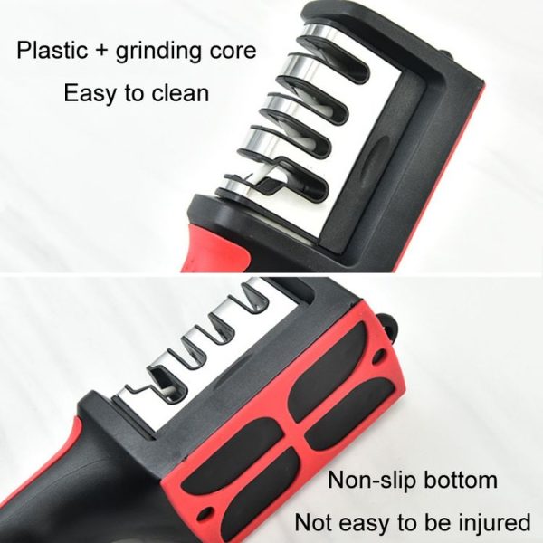 Kitchen Multifunctional Hangable Multi-segment Handheld Knife Sharpener, Specification: 4 Stage - Image 5