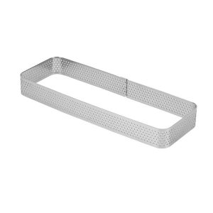 BN1006 Stainless Steel Mousse Circle Thickened Perforated Cake Mold DIY Baking Tools, Specification: Rectangle 7 inches