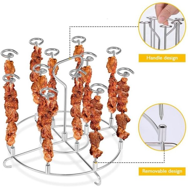 6QT Skewer Stand Grill Dehydrator Rack Air Fryer Accessories - Image 5