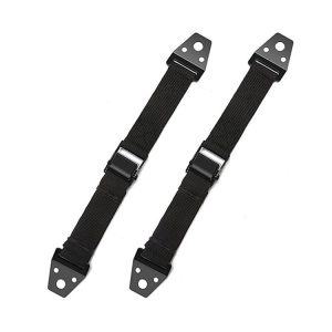 2pcs TV And Furniture Anti Tip Straps Baby Safety Lock Protection 2.5x80cm (Black)