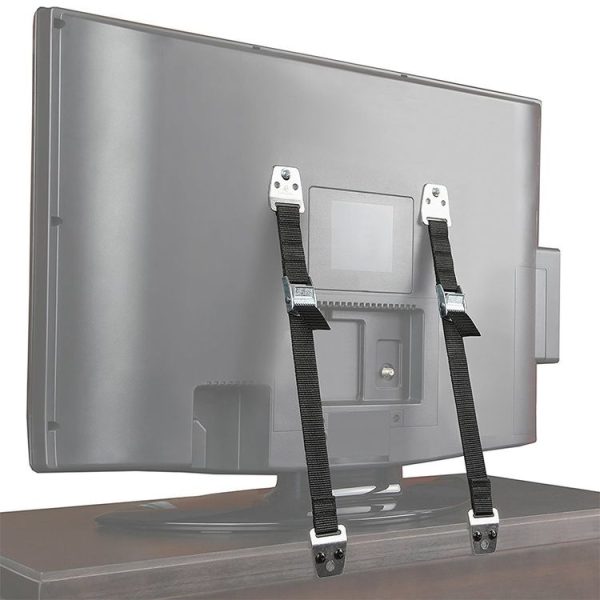 2pcs TV And Furniture Anti Tip Straps Baby Safety Lock Protection 2.5x80cm (Black) - Image 4