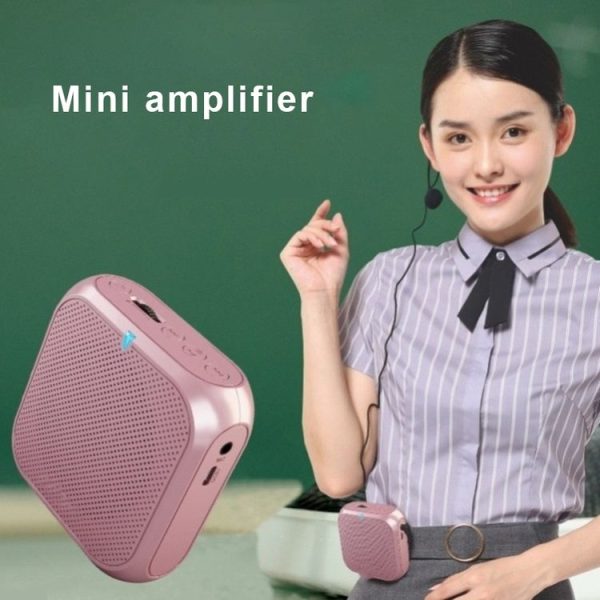 Rolton K400 Mini Audio Speaker Megaphone Voice Amplifier Support FM Radio TF MP3 (Black) - Image 6