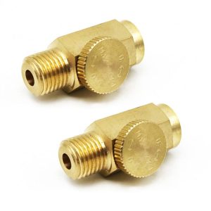 2pcs Air Flow Valve Pneumatic Tool Speed Control Switch Air Pressure Regulator Head (As Show)