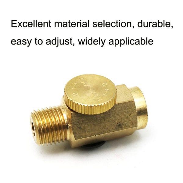 2pcs Air Flow Valve Pneumatic Tool Speed Control Switch Air Pressure Regulator Head (As Show) - Image 2