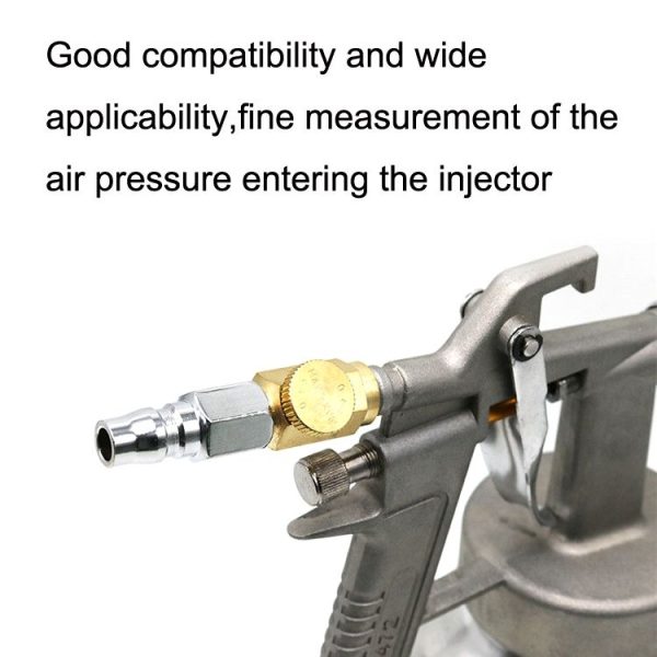 2pcs Air Flow Valve Pneumatic Tool Speed Control Switch Air Pressure Regulator Head (As Show) - Image 5