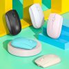 811 3 Keys Laptop Mini Wireless Mouse Portable Optical Mouse, Spec: Double Model (Beige) - Image 2