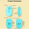 811 3 Keys Laptop Mini Wireless Mouse Portable Optical Mouse, Spec: Double Model (Beige) - Image 6