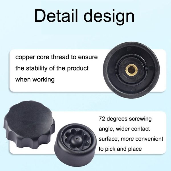 M6 Copper Nut Ant-theft Knob Motorcycle Mobile Phone Navigation Bracket Ant-theft Accessories (Black) - Image 3