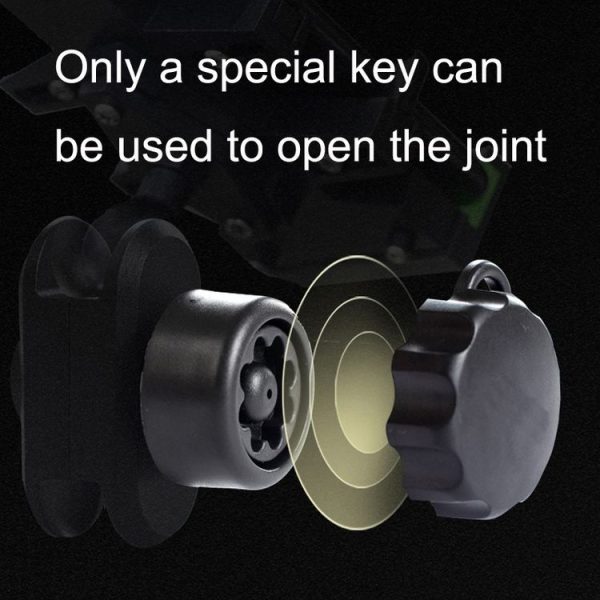 M6 Copper Nut Ant-theft Knob Motorcycle Mobile Phone Navigation Bracket Ant-theft Accessories (Black) - Image 6