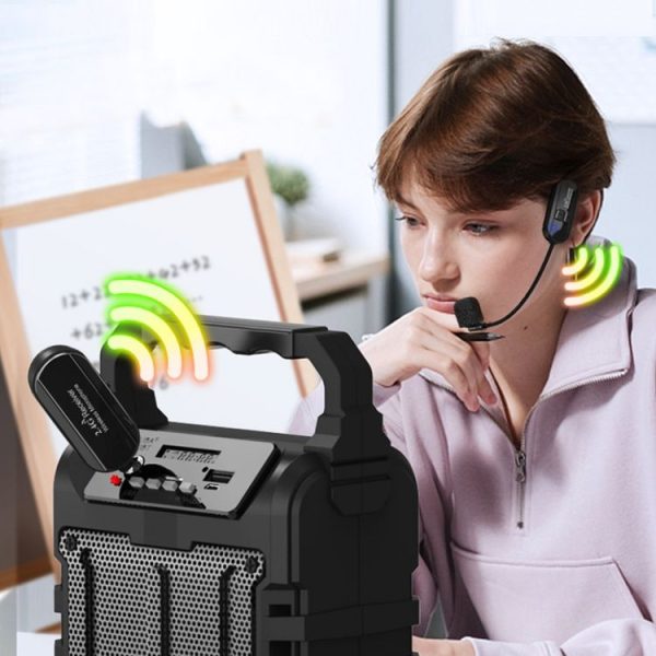1 for 1 6.35mm Interface Wireless Head-Mounted Condenser Microphone Anti-Howling Loudspeaker - Image 6