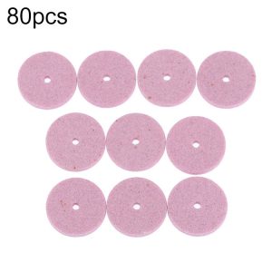 80pcs Small Grinding Wheel Sanding Blade Mini Sanding Machine Accessories, Color: Red