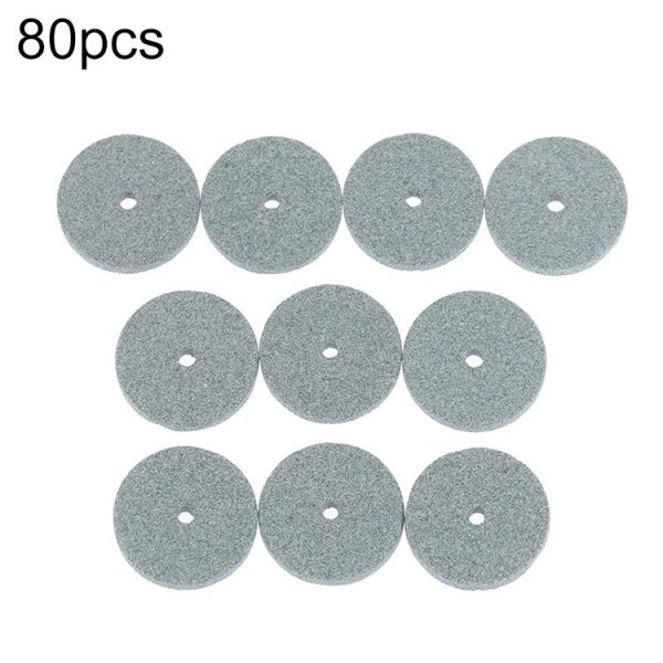 80pcs Small Grinding Wheel Sanding Blade Mini Sanding Machine Accessories, Color: Green