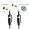 EMK QH4.0 Mini Toslink 3.5mm Interface SPDIF Audio Fiber Optical, Length: 1m (Black) - Image 3