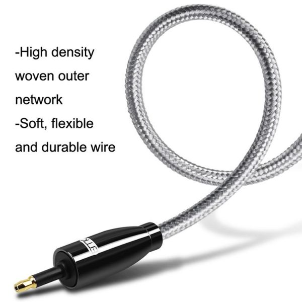 EMK QH4.0 Mini Toslink 3.5mm Interface SPDIF Audio Fiber Optical, Length: 1m (Black) - Image 4