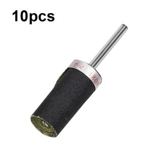 10pcs 3mm Handle Mirror Polishing Paper Stick, Mesh: 180