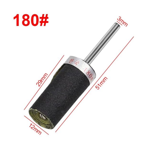 10pcs 3mm Handle Mirror Polishing Paper Stick, Mesh: 180 - Image 2