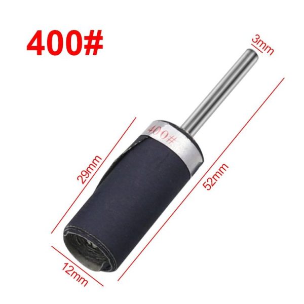 10pcs 3mm Handle Mirror Polishing Paper Stick, Mesh: 400 - Image 2