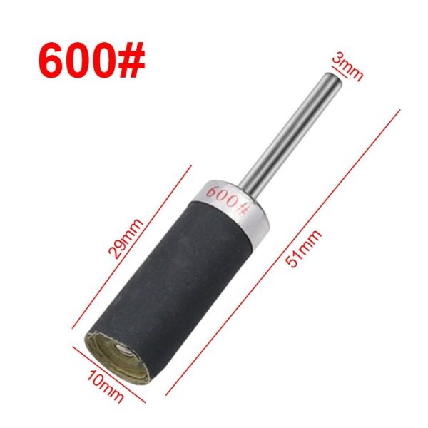 10pcs 3mm Handle Mirror Polishing Paper Stick, Mesh: 600 - Image 2