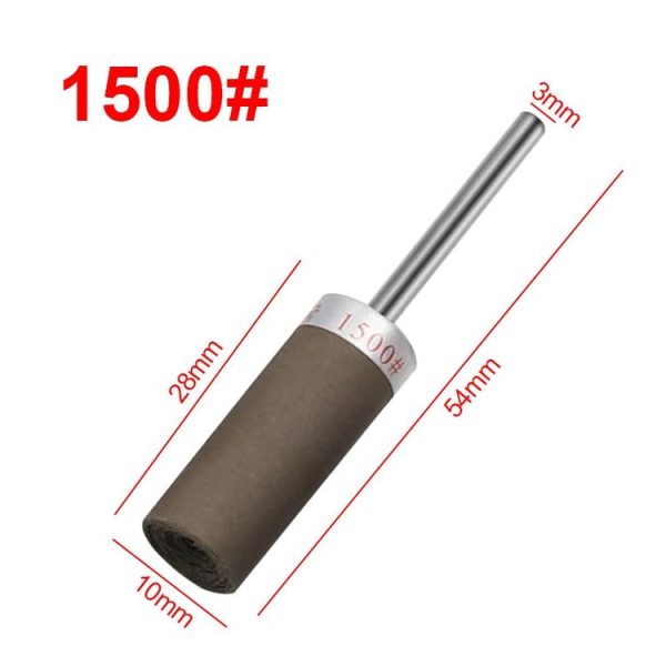 10pcs 3mm Handle Mirror Polishing Paper Stick, Mesh: 1500 - Image 2