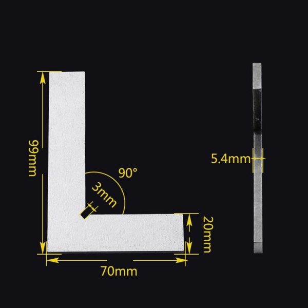 100x70cm Knife Angle Ruler 90 Degree High Precision Carbon Steel Right Angle Ruler - Image 4