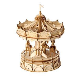Rolife TG404 Rotating Trojan 3D Three -Dimensional Puzzle Board Children Wood Puzzles Model