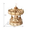 Rolife TG404 Rotating Trojan 3D Three -Dimensional Puzzle Board Children Wood Puzzles Model - Image 2