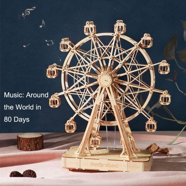 Rolife TG501 Eiffel Tower 3D Three -Dimensional Puzzle Board Children Wood Puzzles Model - Image 4