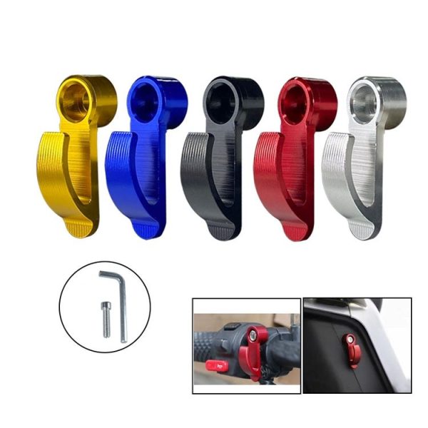2pcs Motorcycle Modified Helmet Hook Scooter Side Storage Hook (Gold) - Image 2