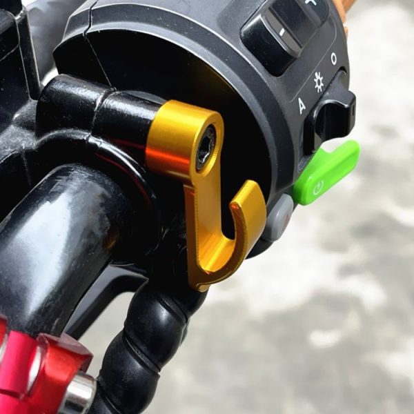 2pcs Motorcycle Modified Helmet Hook Scooter Side Storage Hook (Gold) - Image 6