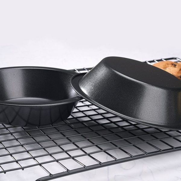BM1046 4.3 inch Hamburger Bread Pan Kitchen Small Round Cake Mold - Image 5