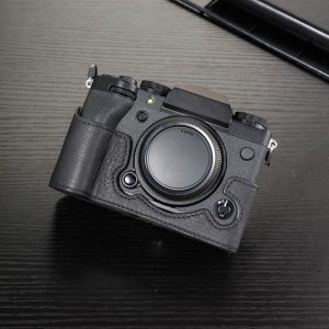 FUJIFILM X-T5 Camera Cowhide Bag Anti-scratch Protective Case Base Cover (Black)