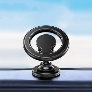 D19 Car Magnetic Mobile Phone Holder Rotatable Metal Navigation Bracket, Spec: Sticker (Black)