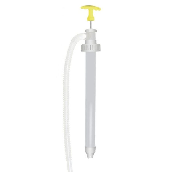 Manual Oil Extractor Plastic Aspirator Liquefaction Chemical Tube Hose Soft Lid 5.4cm
