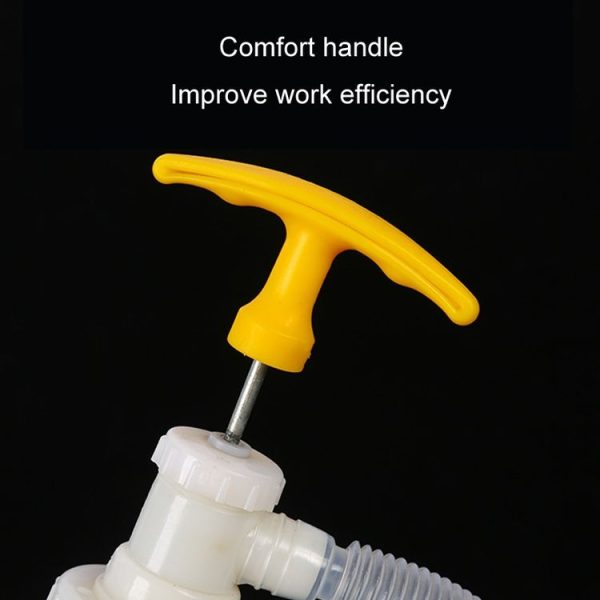 Manual Oil Extractor Plastic Aspirator Liquefaction Chemical Tube Hose Soft Lid 5.4cm - Image 4