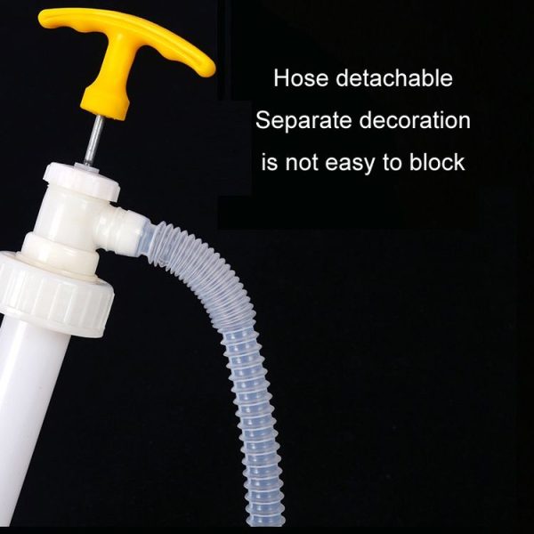 Manual Oil Extractor Plastic Aspirator Liquefaction Chemical Tube Hose Soft Lid 5.4cm - Image 6