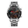 LIGE 0175 Bluetooth Step Perseverance Detection Smart Watch, Style: Steel Belt (Silver)