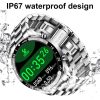 LIGE 0175 Bluetooth Step Perseverance Detection Smart Watch, Style: Steel Belt (Silver) - Image 5