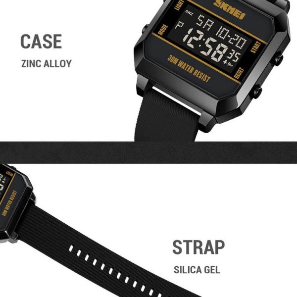 SKMEI 1848 Fashion Multifunctional Student Sports Waterproof Men Watch (Red) - Image 3