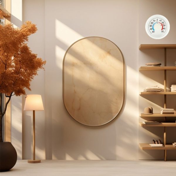 Round Plastic Doors And Windows Simple Pointer Winter And Summer Thermometer - Image 6