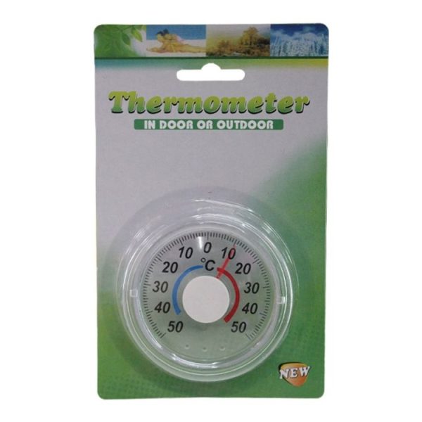 Round Plastic Doors And Windows Simple Pointer Winter And Summer Thermometer - Image 7