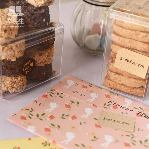 10sheets Love Cake Stickers Baking Stickers Leather Paper Sealing Stickers - Image 5