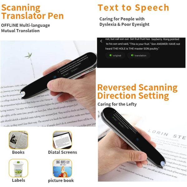X2 International Version Multilingual Translation Pen Offline Learning Scanning Pen 112 Languages (Black) - Image 6