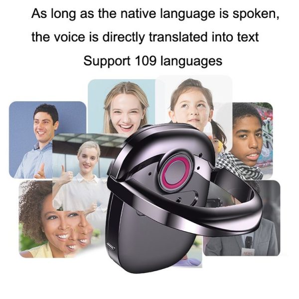 T2 Voice Transfer Text Translation Chat Supports All APP Translation Recording Translated Intelligent Translator (Ring Model) - Image 2