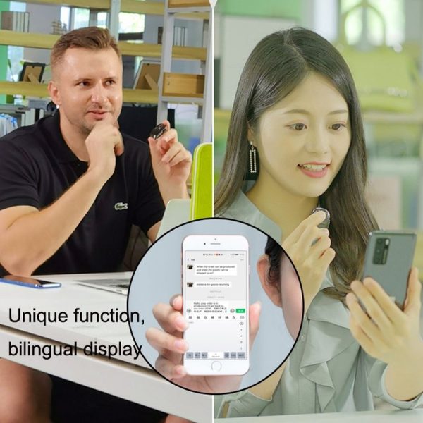 T2 Voice Transfer Text Translation Chat Supports All APP Translation Recording Translated Intelligent Translator (Ring Model) - Image 5