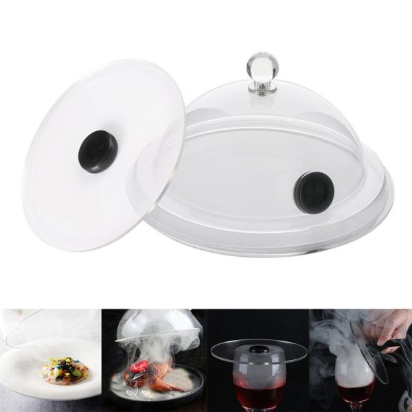 Cocktail Acrylic Smoker Hood Kitchen Cooking Hood (Transparent)